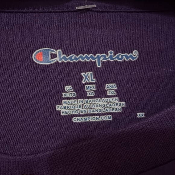 NWT TCU Texas Christian University Champion embroidered and stitched   T-Shirt - Picture 4 of 4